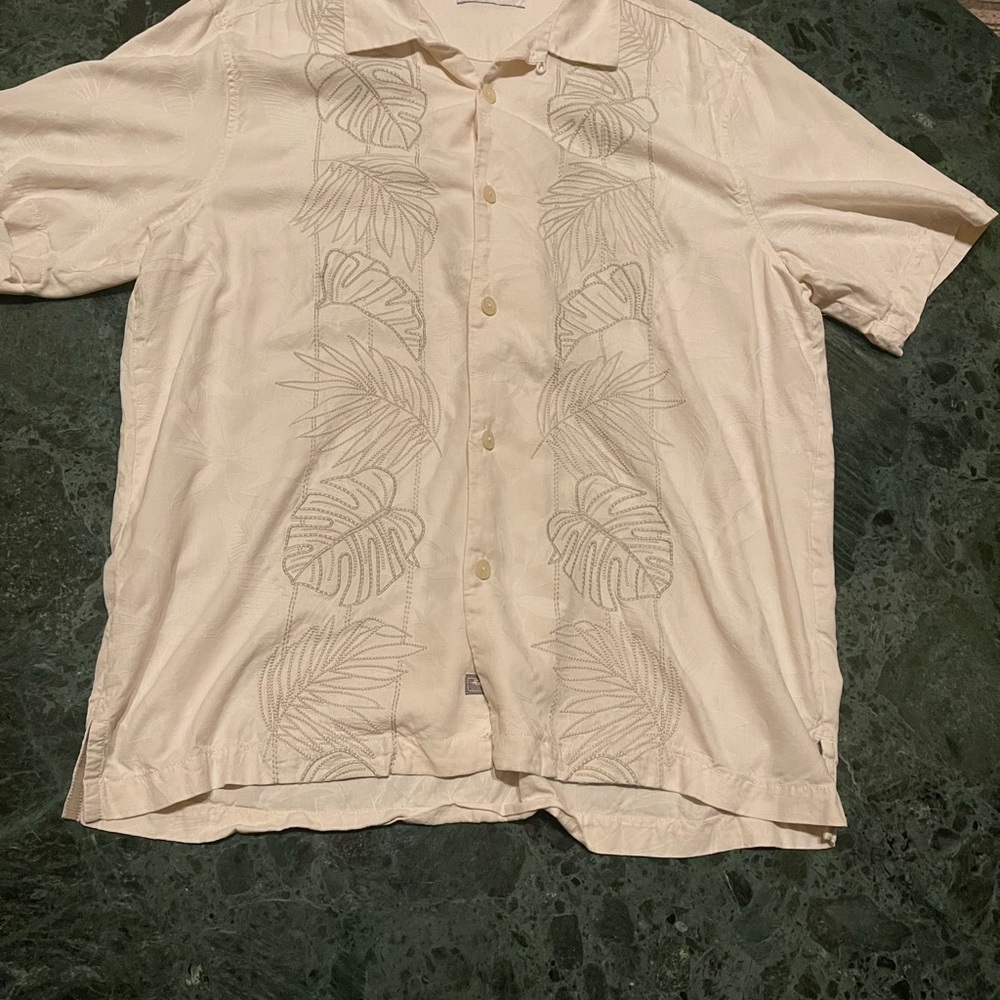 Tommy Bahama Silk Shirt Large Vintage